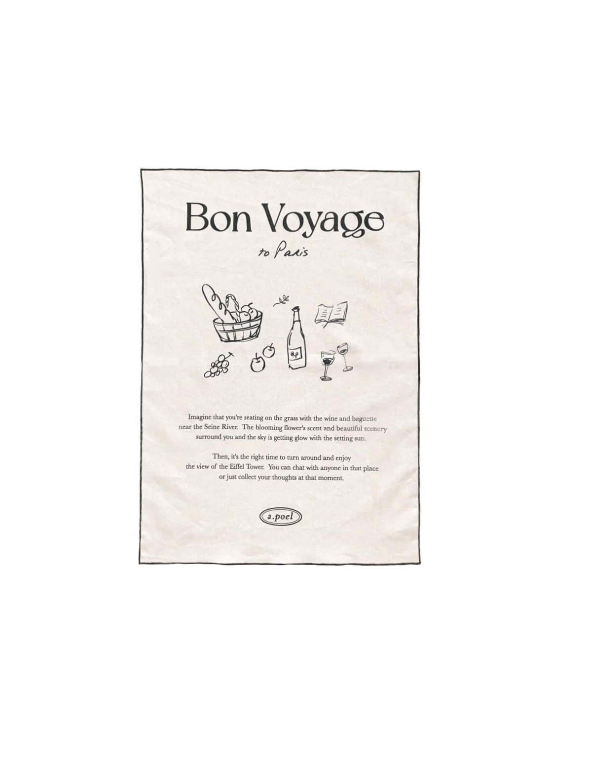 Fabric poster [ Bon voyage ]
