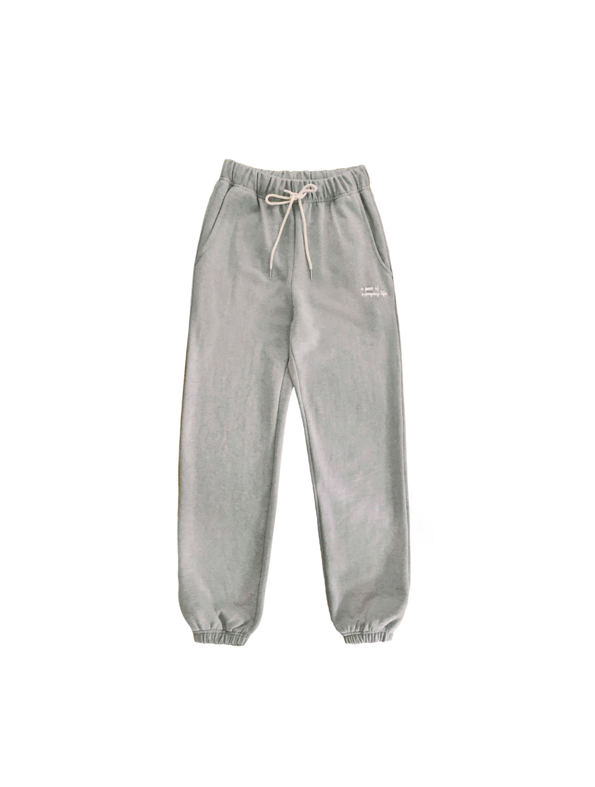 Lettering sweat pants [ gray ]